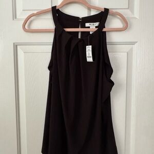 White House Black Market Elegant Black Tank Top